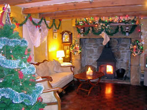 Christmas holiday in the farmhouse